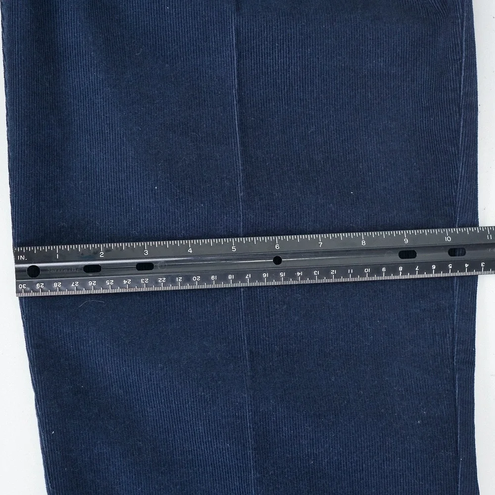 Jos A Bank Executive Collection‎ Navy Corduroy Pleated Cuffed Pants Mens 38x30